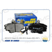 Колодки тормозные дисковые AMD, передние, комплект на ось (4 шт), арт. AMD.BF391