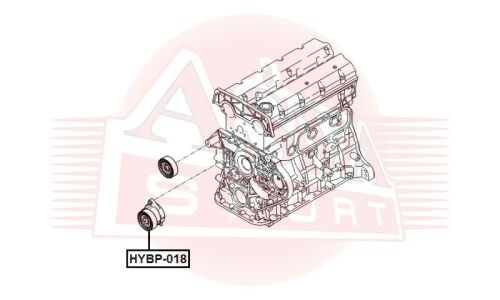Ролик натяжной навесного оборудования Asva, арт. HYBP-018