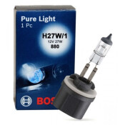 Лампа галогенная Bosch Pure Light H27W/1 (PG13, T9), 12В, 27Вт, 3200К, 1 шт, арт. 1 987 302 024