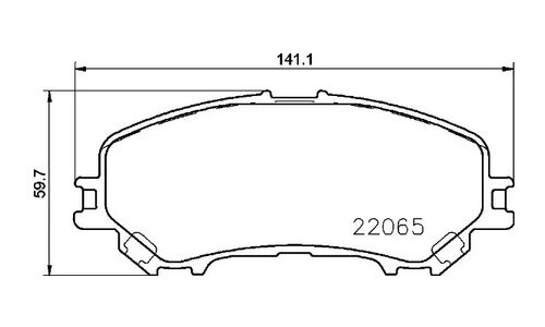 Колодки тормозные Brembo дисковые, арт. P 56 100