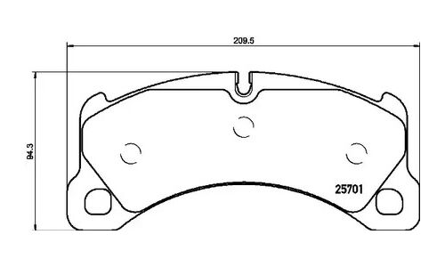 Колодки тормозные Brembo дисковые, арт. P65033
