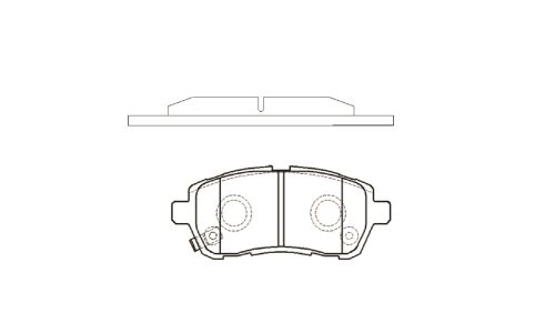 Колодки тормозные дисковые CTR, передние, комплект на ось (4 шт), арт. GK0145 (CKD-22)