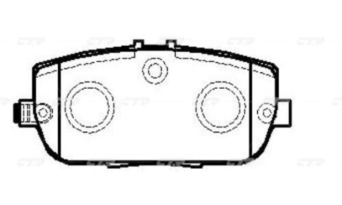Колодки тормозные дисковые CTR передние, комплект на ось (4 шт), арт. GK0692 (CKMZ-46)