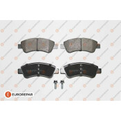 Колодки тормозные дисковые Eurorepar, передние, комплект на ось (4 шт), арт. 1617282980