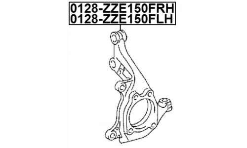 Кулак поворотный | перед лев Febest, арт. 0128-ZZE150FLH