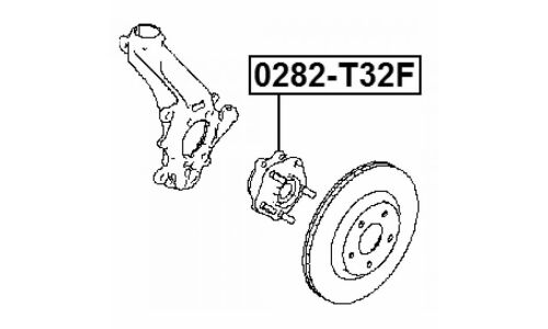 Ступица колеса Febest, арт. 0282-T32F