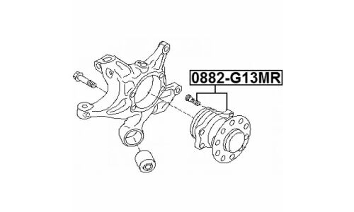 Ступица колеса Febest, арт. 0882-G13MR