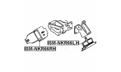 Опора (подушка) двигателя Febest, арт. ISM-NKR66LH