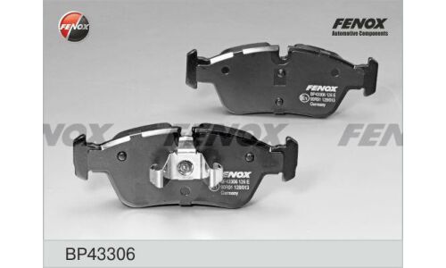 Колодки тормозные дисковые Fenox, передние, комплект на ось (4 шт), арт. BP43306