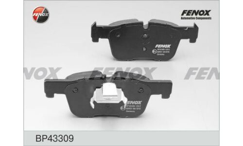 Колодки тормозные дисковые Fenox, передние, комплект на ось (4 шт), арт. BP43309