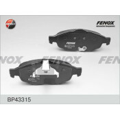 Колодки тормозные дисковые Fenox, передние, комплект на ось (4 шт), арт. BP43315