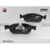 Колодки тормозные дисковые Fenox, передние, комплект на ось (4 шт), арт. BP43322
