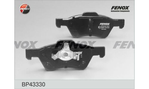 Колодки тормозные дисковые Fenox передние, комплект на ось (4 шт), арт. BP43330