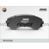 Колодки тормозные дисковые Fenox передние, комплект на ось (4 шт), арт. BP43346