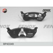 Колодки тормозные дисковые Fenox задние, комплект на ось (4 шт), арт. BP43349