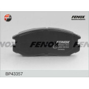 Колодки тормозные дисковые Fenox, комплект на ось (4 шт), арт. BP43357