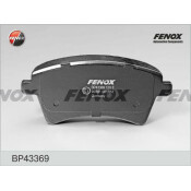 Колодки тормозные дисковые Fenox, передние, комплект на ось (4 шт), арт. BP43369