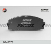 Колодки тормозные дисковые Fenox, комплект на ось (4 шт), арт. BP43378
