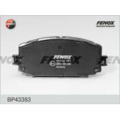 Колодки тормозные дисковые Fenox, передние, комплект на ось (4 шт), арт. BP43383