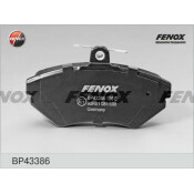 Колодки тормозные дисковые Fenox, передние, комплект на ось (4 шт), арт. BP43386