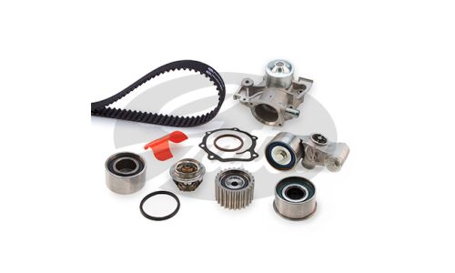 Комплект ремня ГРМ + Насос водяной + термостат Gates, арт. KP1TH25537XS-3