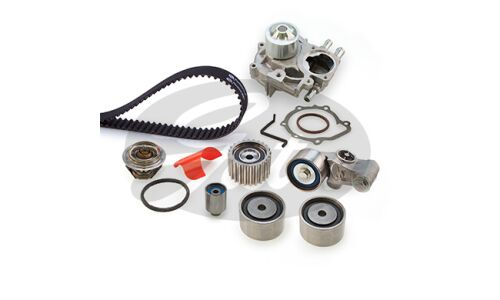 Комплект ремня ГРМ + Насос водяной + термостат Gates, арт. KP2TH15612XS-3