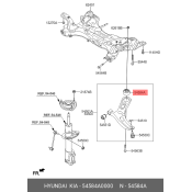 Сайлентблок переднего рычага Hyundai/Kia, арт. 54584A0000