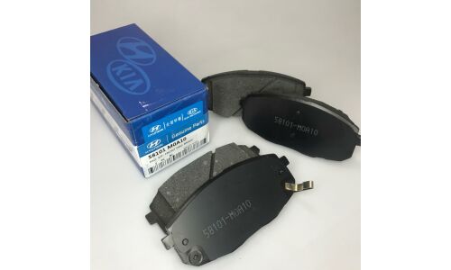 Колодки тормозные дисковые Hyundai/KIA, передние, комплект на ось (4 шт), арт. 58101-M0A10