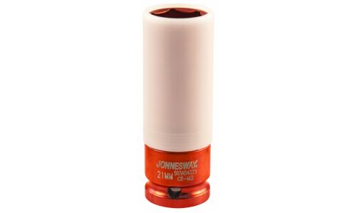 Головка торцевая ударная Jonnesway, длинная, 6-гранная, под квадрат 1/2", 21мм, арт. S03AD4321