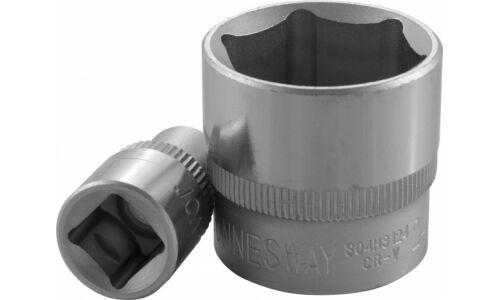 Головка торцевая Jonnesway, короткая, 6-гранная, под квадрат 3/8", 17мм, арт. S04H3117