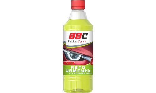 Автошампунь BiBiCare, для ручной мойки, с полирующим эффектом и фруктовым ароматом, бутылка 550мл, арт. 4113