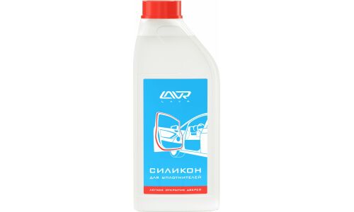 Силикон для уплотнителей дверей Lavr Pure Silicone, восстанавливает пластичность резины, бутылка 1л, арт. Ln2247