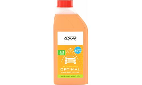 Автошампунь Lavr Optimal, для бесконтактной мойки, концентрат, моющая активность 5.4, бутылка 1л, арт. Ln2316