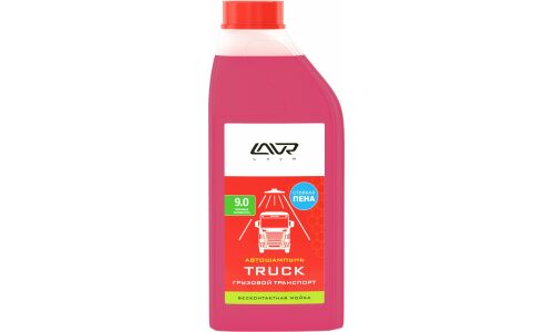 Автошампунь Lavr Truck, для бесконтактной мойки, концентрат, моющая активность 9.0, для грузового транспорта, бутылка 1л, арт. Ln2346