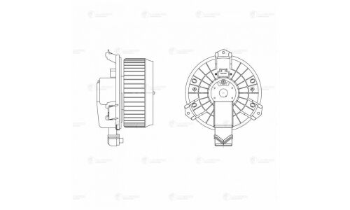 Вентилятор отопителя Luzar, арт. LFh 23LL