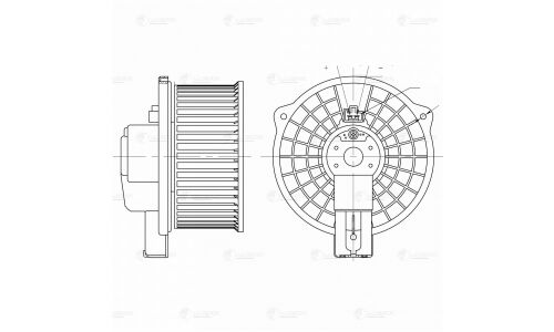 Вентилятор отопителя Luzar, арт. LFh 25LF