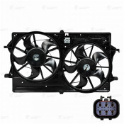 Вентилятор охлаждения радиатора Luzar, с кожухом, с 2 вентиляторами, для Ford Focus, арт. LFK 1054