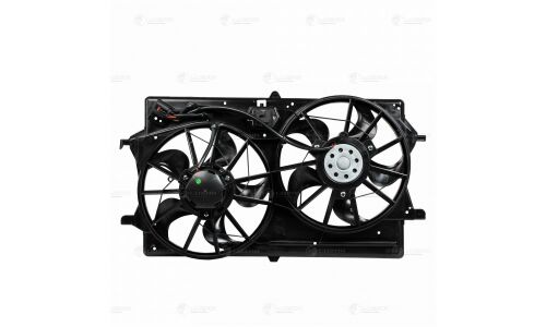 Вентилятор охлаждения радиатора Luzar, с кожухом, с 2 вентиляторами, для Ford Focus, арт. LFK 1054