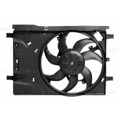 Вентилятор охлаждения радиатора Luzar, с кожухом, для Opel Corsa D, арт. LFK 2112