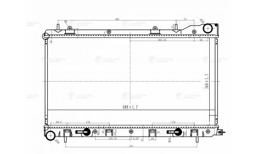 Радиатор охлаждения двигателя Luzar, арт. LRC221A0
