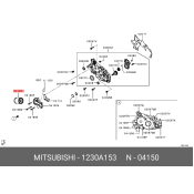 Фильтр масляный Mitsubishi, арт. 1230A153