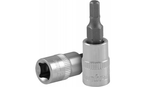 Насадка торцевая Ombra, короткая, под квадрат 1/4", со вставкой HEX4, арт. 114204