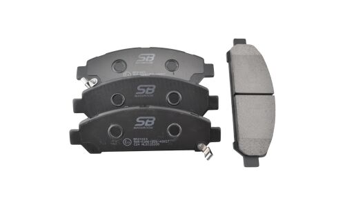 Колодки тормозные дисковые SB NAGAMOCHI, передние, комплект на ось (4 шт), арт. BP21003