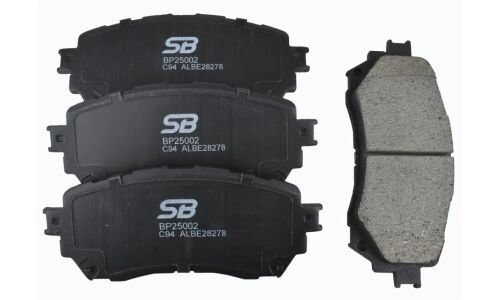 Колодки тормозные дисковые SB NAGAMOCHI, передние, комплект на ось (4 шт), арт. BP25002