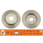 Диск тормозной SB Nagamochi, задний, арт. BR21184