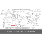 Сайлентблок рычага подвески | перед прав Subaru, арт. 20254FJ010