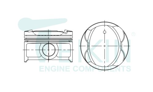 Поршни (к-т 3шт) 0,50 Teikin, арт. 466770,50