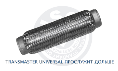 Гофра глушителя Transmaster Universal, Interlock, 45x230мм, усиленная, 3-слойная, арт. 45/230I