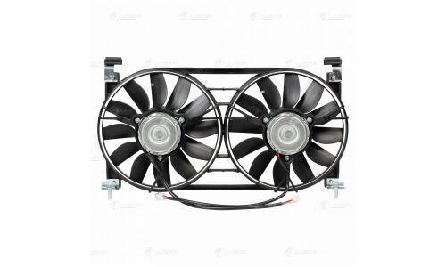 Вентилятор охлаждения радиатора Luzar, с кожухом, с 2 вентиляторами, для VAZ 21214, арт. LFK 01225