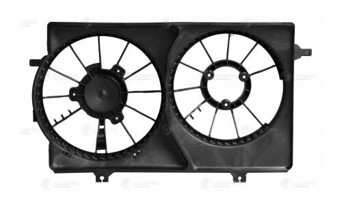 Кожух вентилятора охлаждения радиатора Luzar, для Lada Priora, арт. LFS 01270